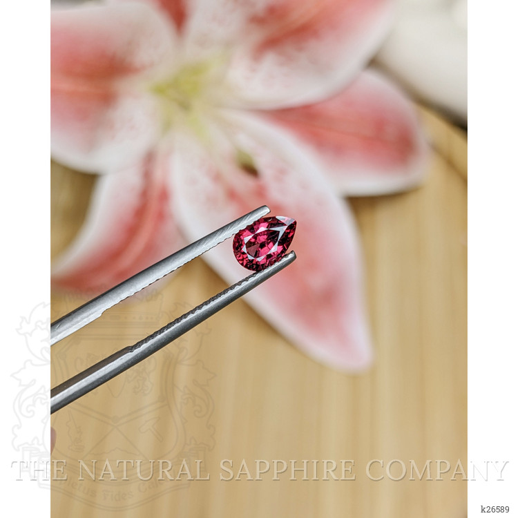 1.17 Ct. Purplish Red Rhodolite Garnet from Ceylon (Sri Lanka)