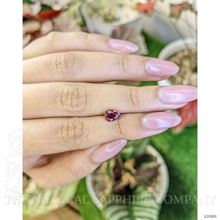1.17 Ct. Purplish Red Rhodolite Garnet from Ceylon (Sri Lanka)