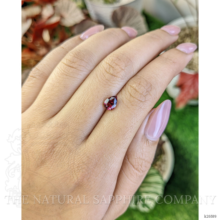 1.17 Ct. Purplish Red Rhodolite Garnet from Ceylon (Sri Lanka)