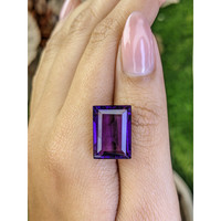 12.34 Ct. Purple Amethyst from Madagascar Life Style