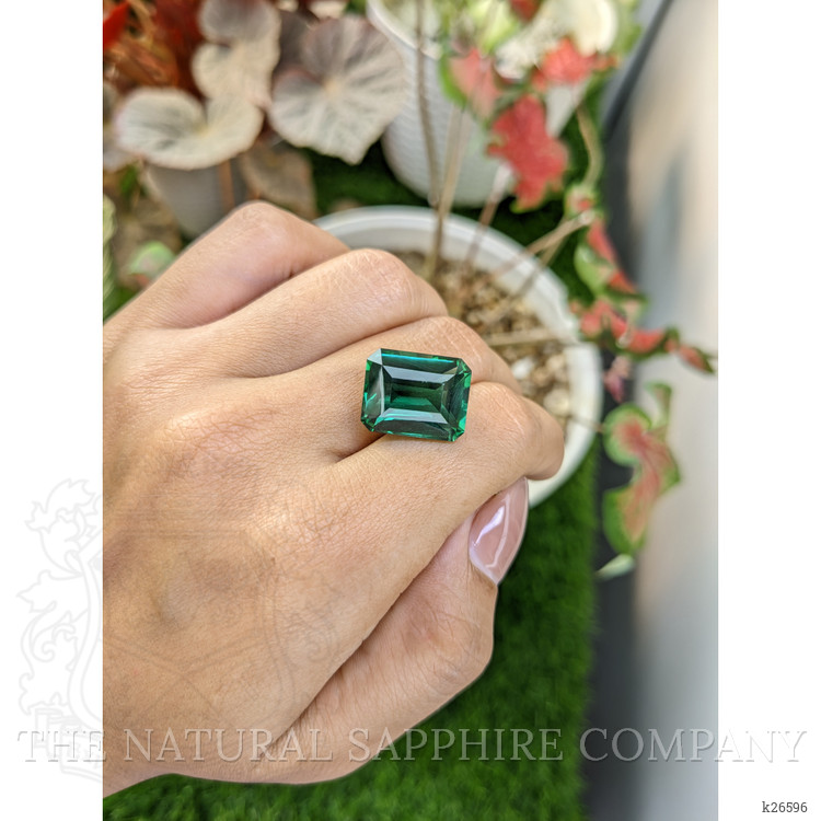 13.84 Ct. Bluish Green Prasiolite from Madagascar