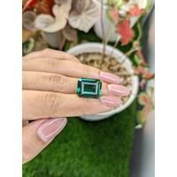13.84 Ct. Bluish Green Prasiolite from Madagascar Life Style