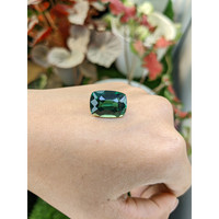 13.30 Ct. Bluish Green Prasiolite from Madagascar Life Style