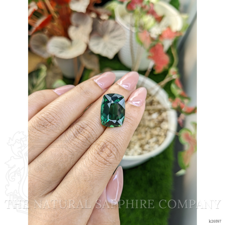 13.30 Ct. Bluish Green Prasiolite from Madagascar