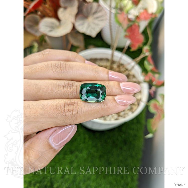 13.30 Ct. Bluish Green Prasiolite from Madagascar