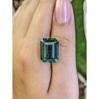 12.91 Ct. Bluish Green Prasiolite from Madagascar Life Style