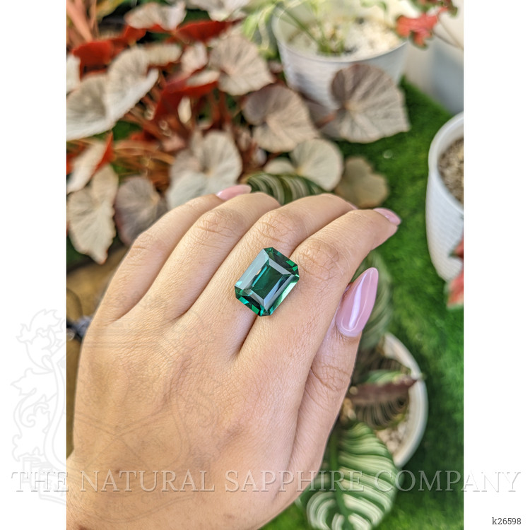 12.91 Ct. Bluish Green Prasiolite from Madagascar