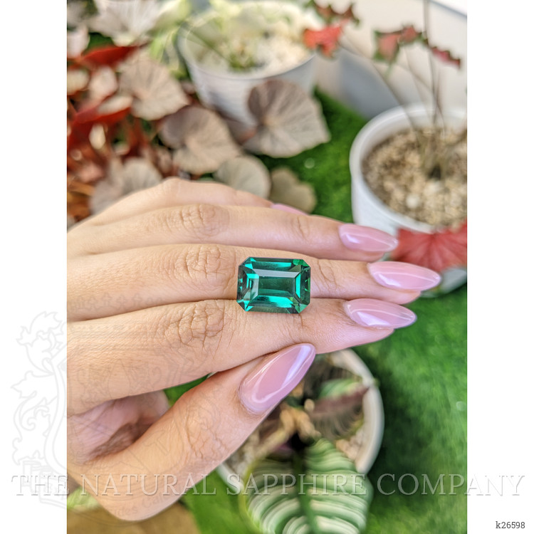 12.91 Ct. Bluish Green Prasiolite from Madagascar