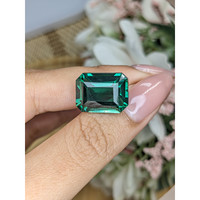12.91 Ct. Bluish Green Prasiolite from Madagascar Life Style