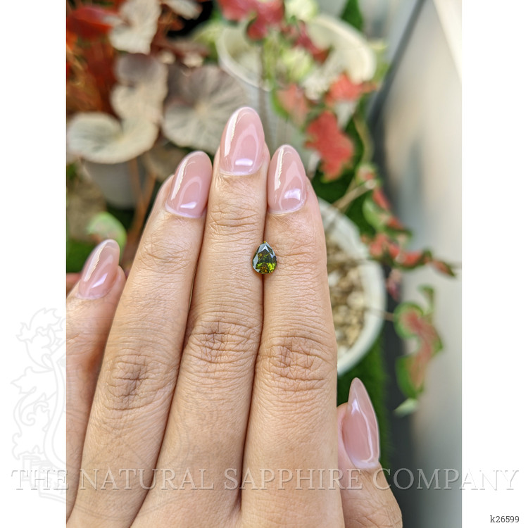 1.09 Ct. Brownish Green Zircon from Ceylon (Sri Lanka)