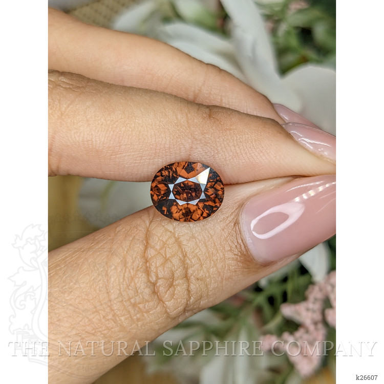 4.41 Ct. Brownish Orange Zircon from Ceylon (Sri Lanka)