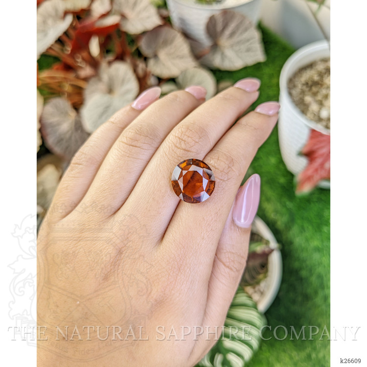 9.37 Ct. Reddish Orange Tourmaline from Ceylon (Sri Lanka)