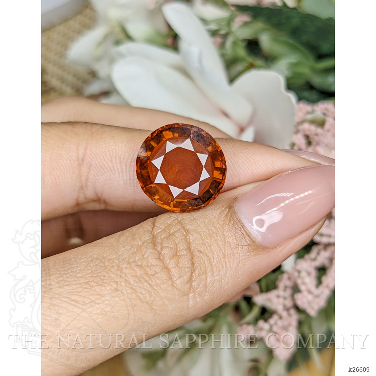 9.37 Ct. Reddish Orange Tourmaline from Ceylon (Sri Lanka)