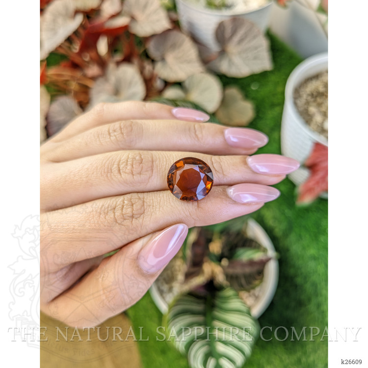 9.37 Ct. Reddish Orange Tourmaline from Ceylon (Sri Lanka)