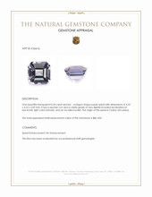 0.54 Ct. Pinkish Purple Spinel from Ceylon (Sri Lanka) Appraisal