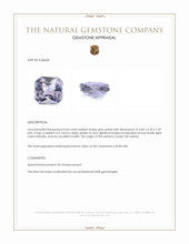 0.46 Ct. Grey Spinel from Ceylon (Sri Lanka) Appraisal