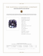 0.99 Ct. Purple Spinel from Ceylon (Sri Lanka) Scan Report