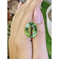 15.13 Ct. Green Prasiolite from Brazil Life Style