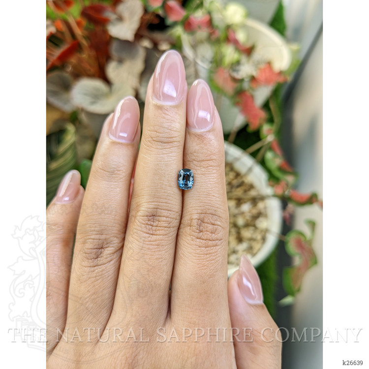 1.10 Ct. Greenish Blue Spinel from Ceylon (Sri Lanka)