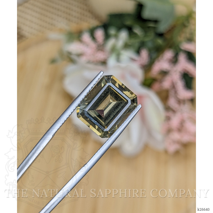 8.41 Ct. Yellowish Green Sinhalite from Ceylon (Sri Lanka)