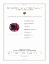 5.29 Ct. Purplish Pink Garnet Scan Report