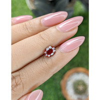 1.10 Ct. Orangish Red Malaya Garnet Life Style
