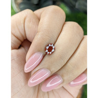 1.10 Ct. Orangish Red Malaya Garnet Life Style
