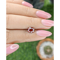 1.10 Ct. Orangish Red Malaya Garnet Life Style