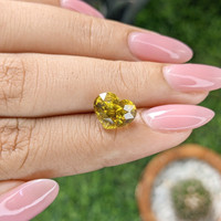 3.89 Ct. Greenish Yellow Sphene (Titanite) Life Style