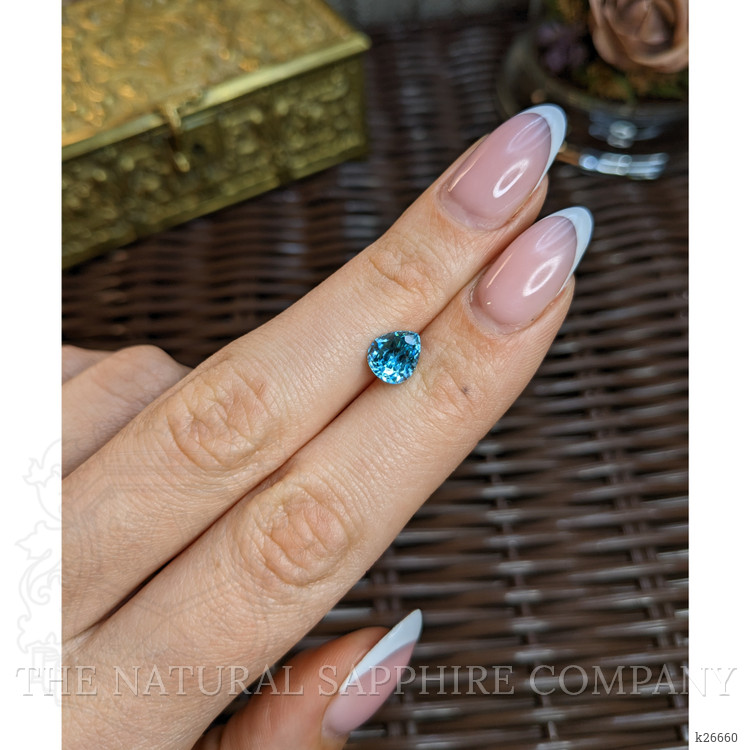 2.49 Ct. Blue Zircon from Cambodia