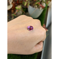 3.58 Ct. Pinkish Purple Garnet from Ceylon (Sri Lanka) Life Style