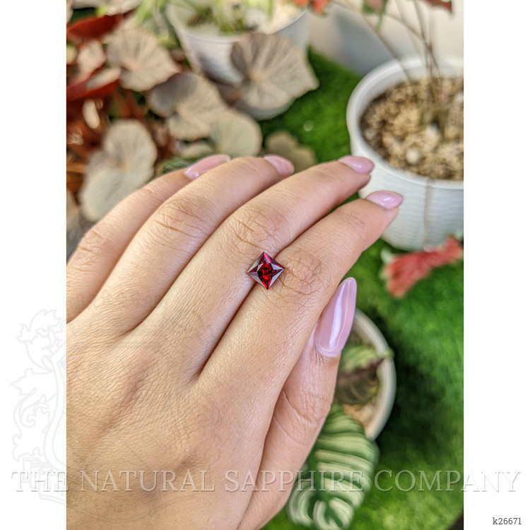 1.60 Ct. Red Garnet from Ceylon (Sri Lanka)