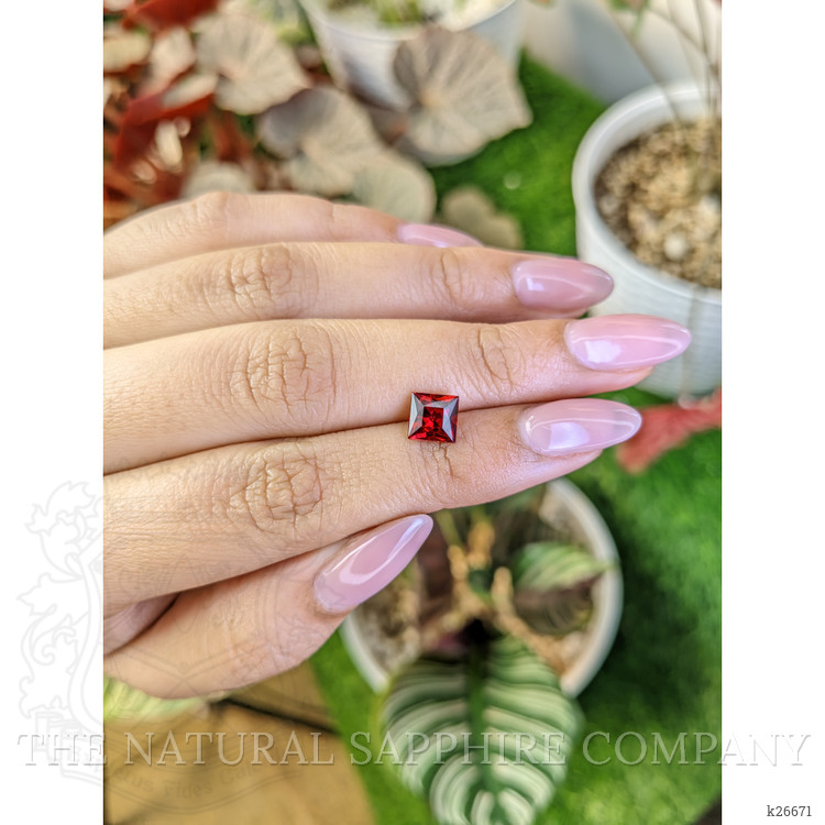 1.60 Ct. Red Garnet from Ceylon (Sri Lanka)