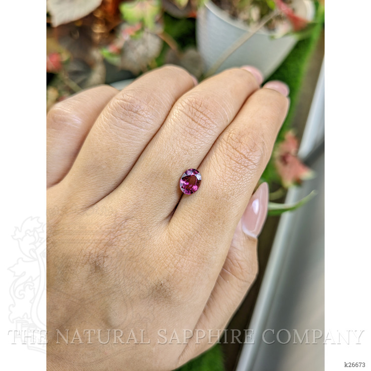 1.19 Ct. Pinkish Purple Garnet from Ceylon (Sri Lanka)