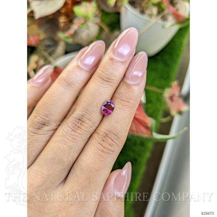 1.19 Ct. Pinkish Purple Garnet from Ceylon (Sri Lanka)