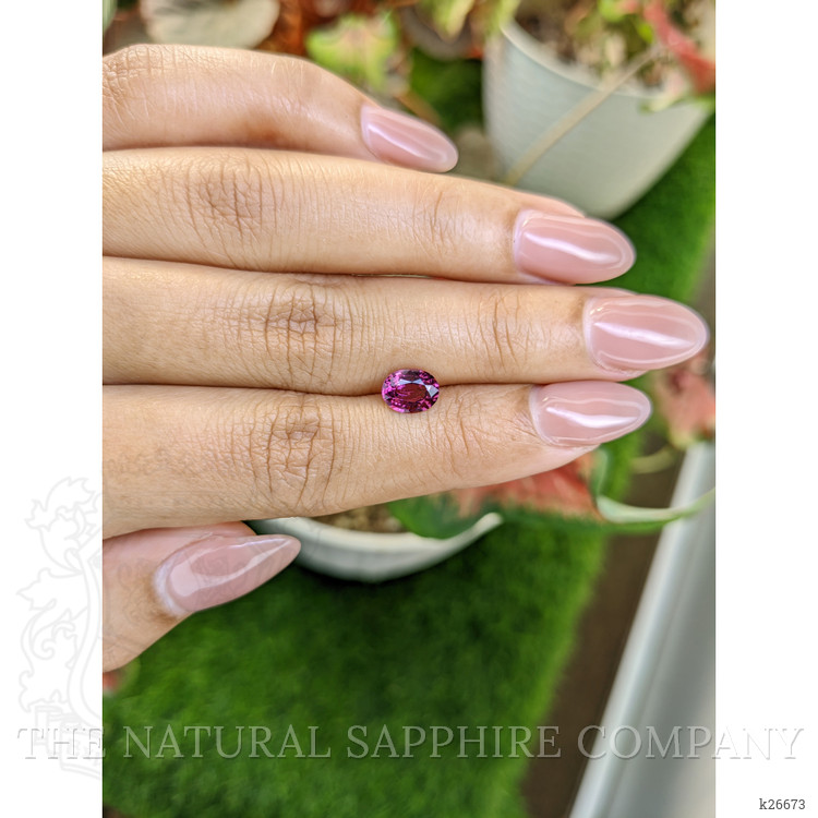 1.19 Ct. Pinkish Purple Garnet from Ceylon (Sri Lanka)