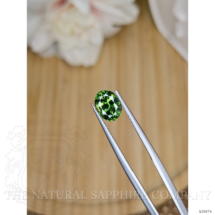 2.24 Ct. Green Zircon from Ceylon (Sri Lanka)
