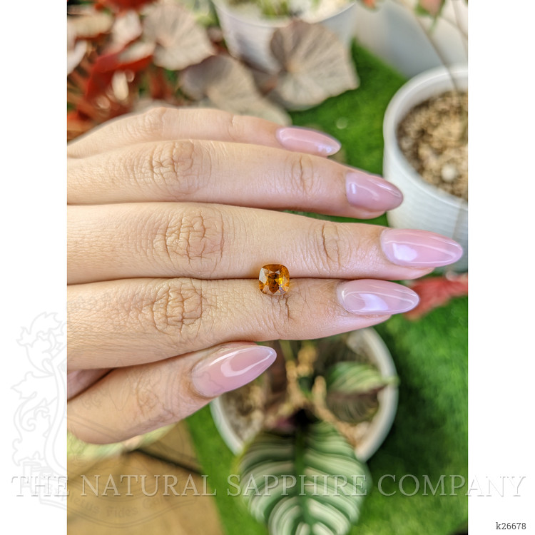 1.22 Ct. Orange Zircon from Ceylon (Sri Lanka)