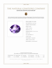2.43 Ct. Purple Amethyst from Ceylon (Sri Lanka) Scan Report