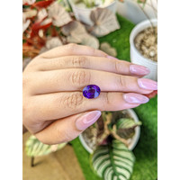 4.04 Ct. Purple Amethyst from Ceylon (Sri Lanka) Life Style