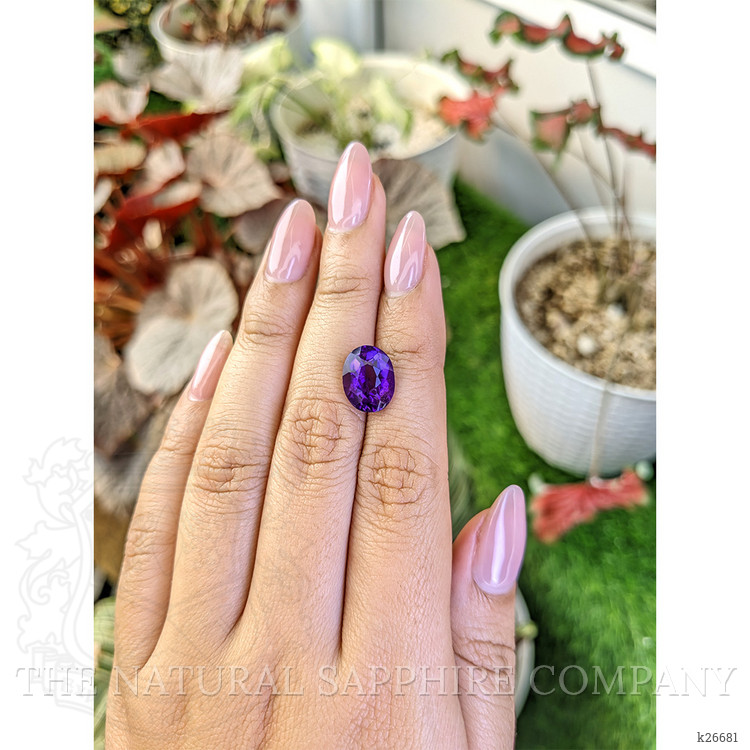 4.04 Ct. Purple Amethyst from Ceylon (Sri Lanka)