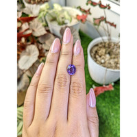 2.50 Ct. Purple Amethyst from Ceylon (Sri Lanka) Life Style