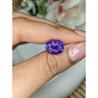 3.65 Ct. Purple Amethyst from Ceylon (Sri Lanka) Life Style