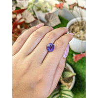 3.47 Ct. Purple Amethyst from Ceylon (Sri Lanka) Life Style