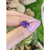 3.47 Ct. Purple Amethyst from Ceylon (Sri Lanka) Life Style