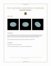 4.95 Ct. White Opal from Australia Appraisal
