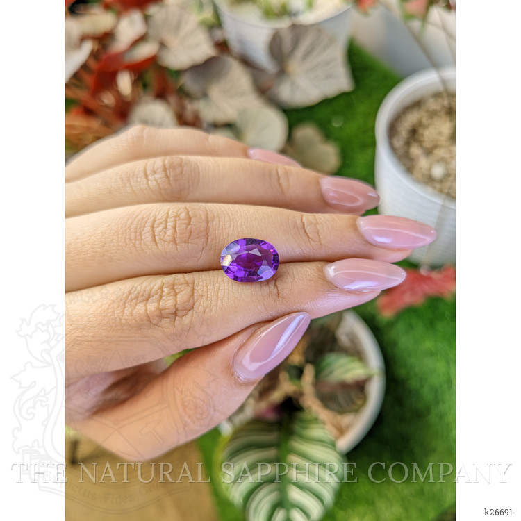 4.12 Ct. Purple Amethyst from Ceylon (Sri Lanka)
