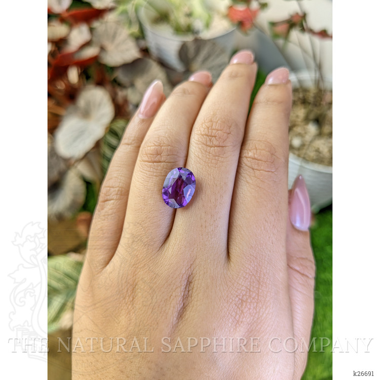 4.12 Ct. Purple Amethyst from Ceylon (Sri Lanka)