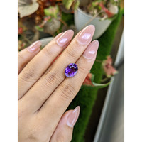 4.01 Ct. Purple Amethyst from Ceylon (Sri Lanka) Life Style