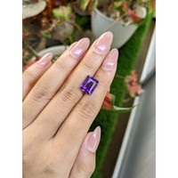 4.85 Ct. Purple Amethyst from Ceylon (Sri Lanka) Life Style